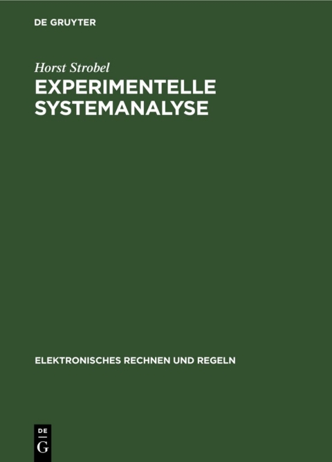 Cover image for book Experimentelle Systemanalyse