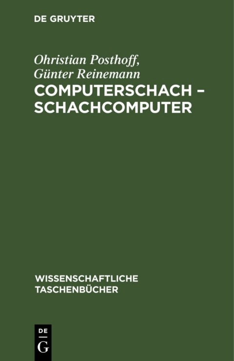 Cover image for book Computerschach – Schachcomputer