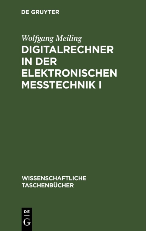 Cover image for book Digitalrechner in der elektronischen Meßtechnik I