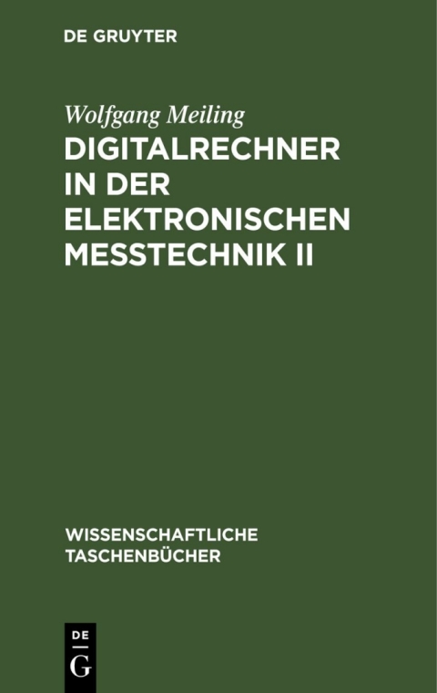 Cover image for book Digitalrechner in der elektronischen Meßtechnik II