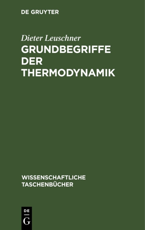 Cover image for book Grundbegriffe der Thermodynamik