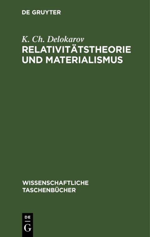Cover image for book Relativitätstheorie und Materialismus