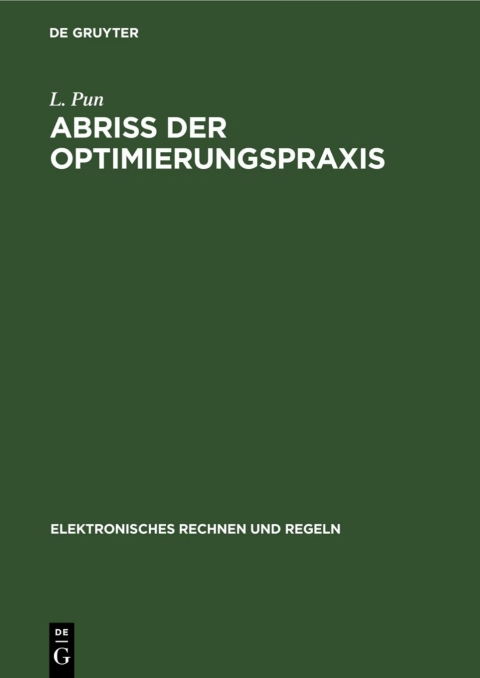 Cover image for book Abriss der Optimierungspraxis