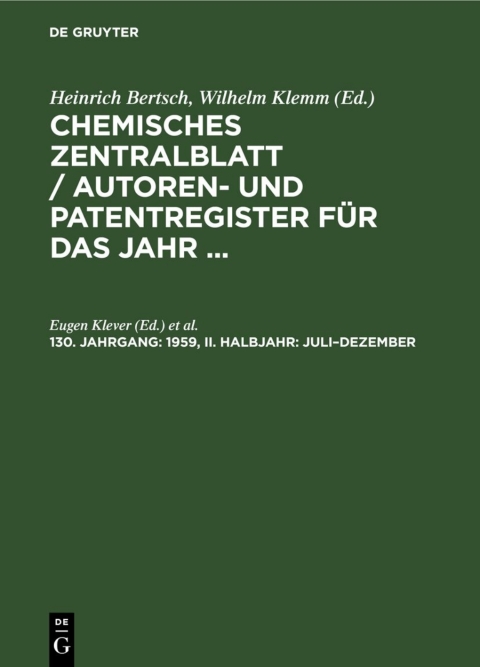 Cover image for book 1959, II. Halbjahr: Juli–Dezember