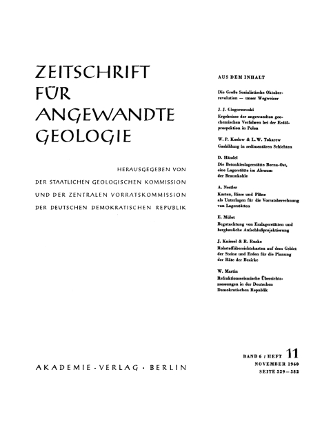 Cover image for book November 1960