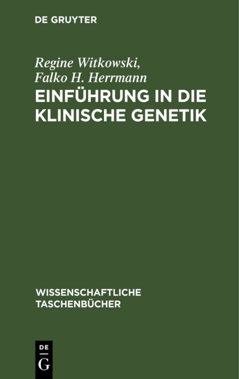 Cover image for book Einführung in die klinische Genetik