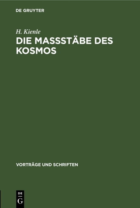 Cover image for book Die Maßstäbe des Kosmos