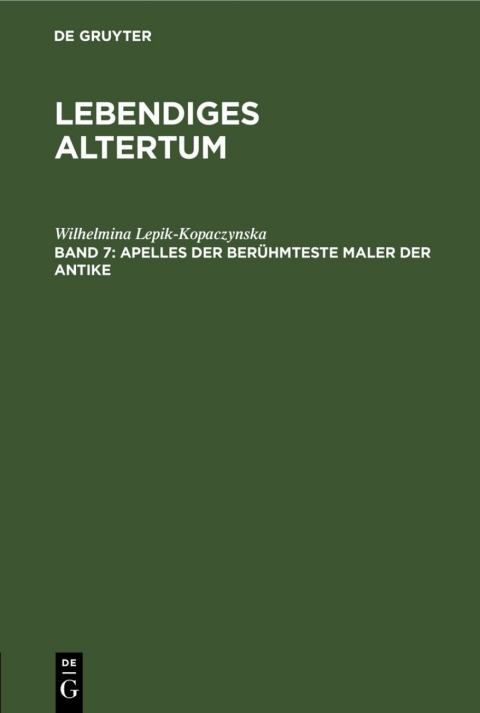 Cover image for book Apelles der berühmteste Maler der Antike