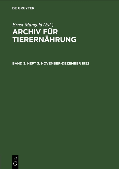Cover image for book November-Dezember 1952