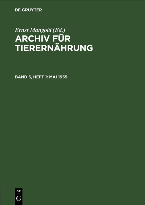 Cover image for book Mai 1955