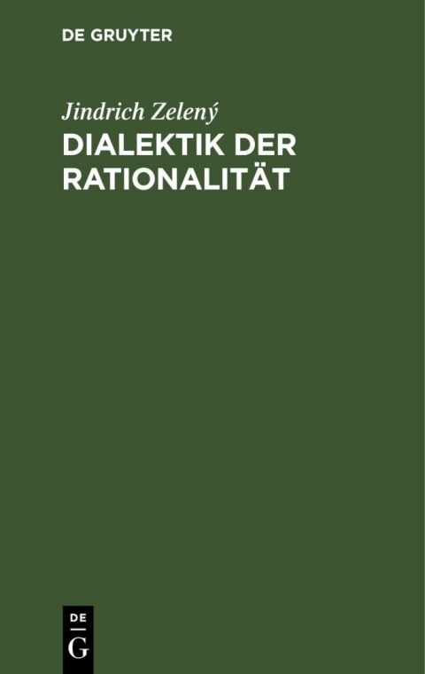 Cover image for book Dialektik der Rationalität