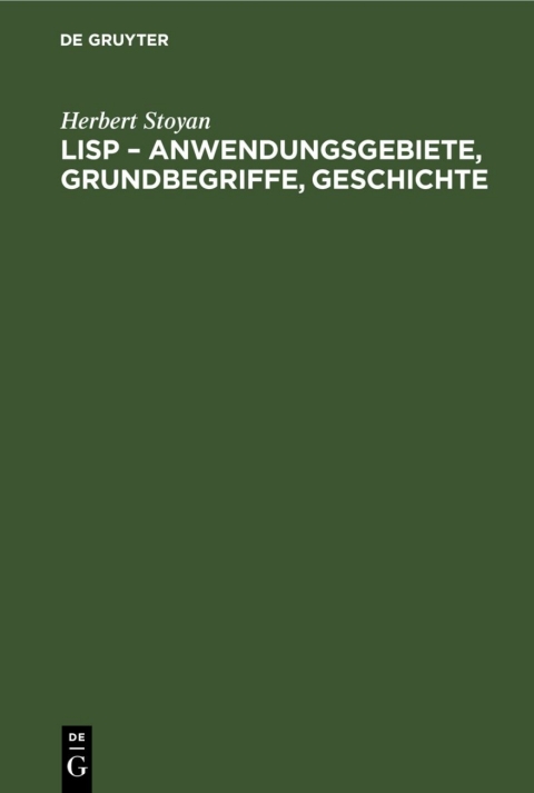 Cover image for book LISP – Anwendungsgebiete, Grundbegriffe, Geschichte