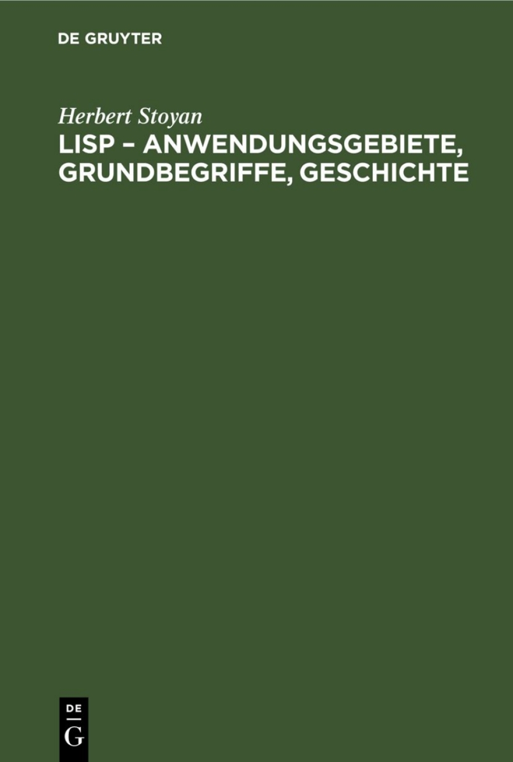 Page Fidelity LISP – Anwendungsgebiete, Grundbegriffe, Geschichte; $182.03