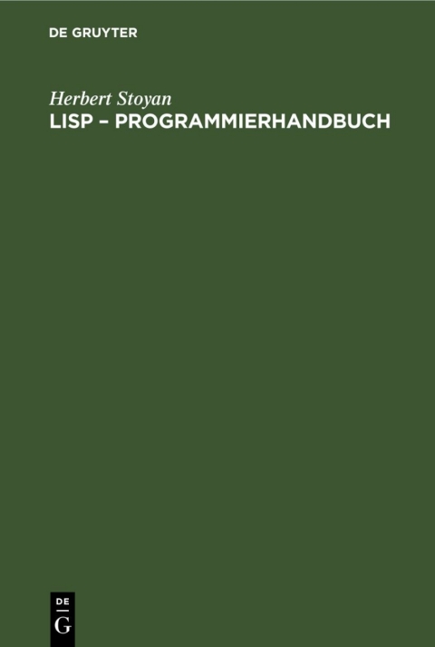 Cover image for book LISP – Programmierhandbuch