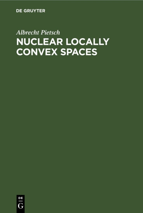 Cover image for book Nuclear Locally Convex Spaces