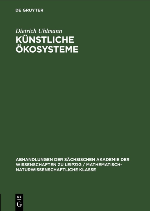 Cover image for book Künstliche Ökosysteme