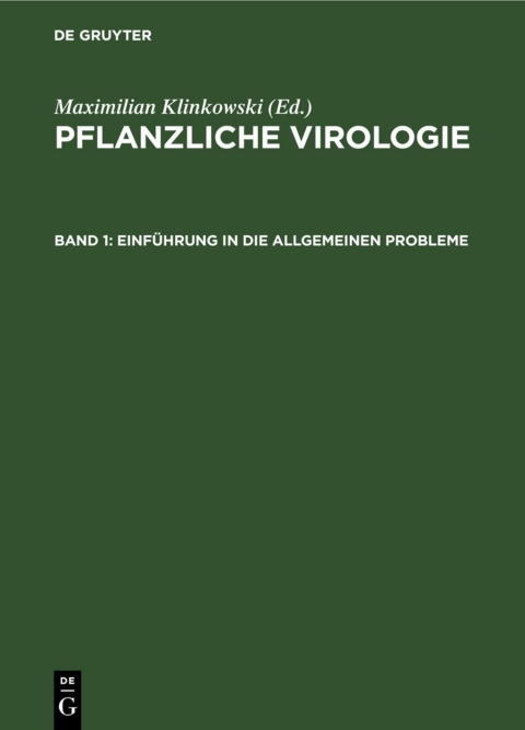 Cover image for book Einführung in die allgemeinen Probleme