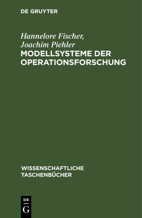 Cover image for book Modellsysteme der Operationsforschung