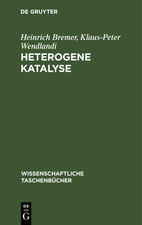 Cover image for book Heterogene Katalyse