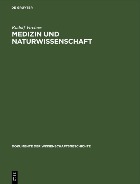 Cover image for book Medizin und Naturwissenschaft