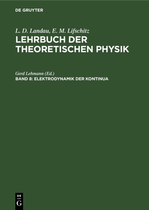 Cover image for book Elektrodynamik der Kontinua