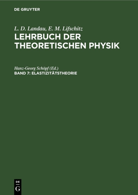 Cover image for book Elastizitätstheorie
