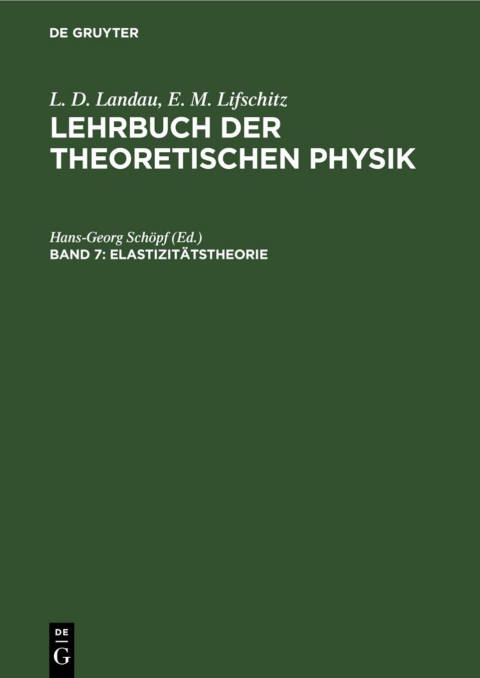 Cover image for book Elastizitätstheorie