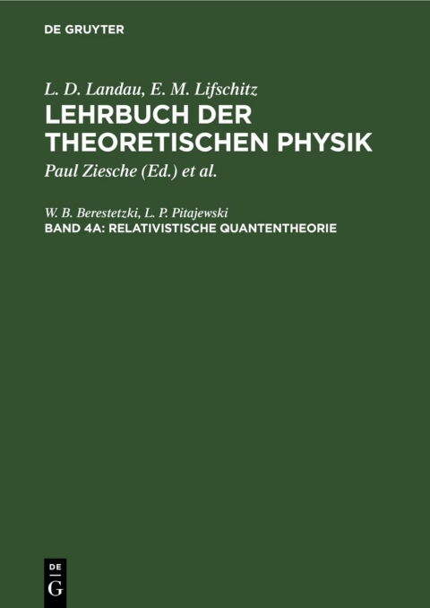 Cover image for book Relativistische Quantentheorie