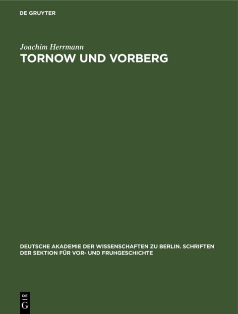 Cover image for book Tornow und Vorberg