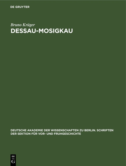 Cover image for book Dessau-Mosigkau