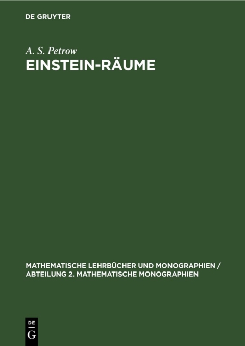 Cover image for book Einstein-Räume