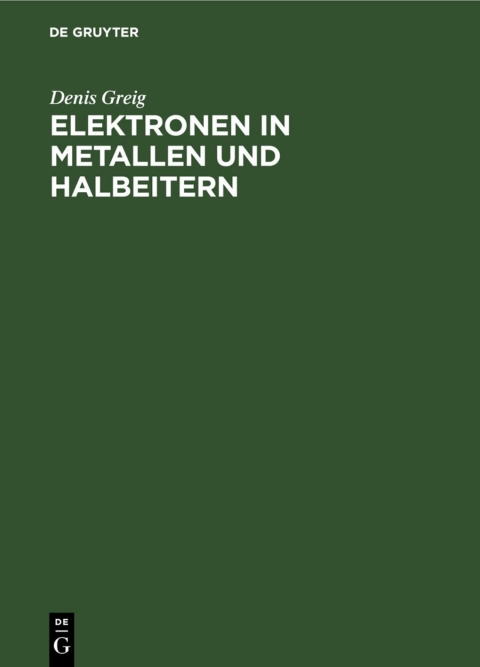 Cover image for book Elektronen in Metallen und Halbeitern