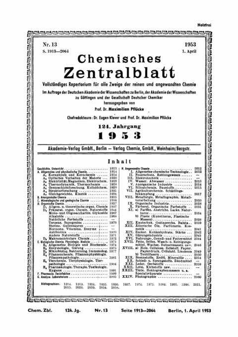 Cover image for book 1. April 1953