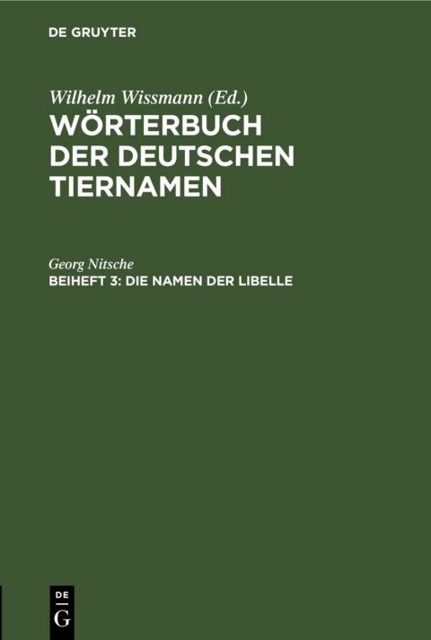 Cover image for book Die Namen der Libelle