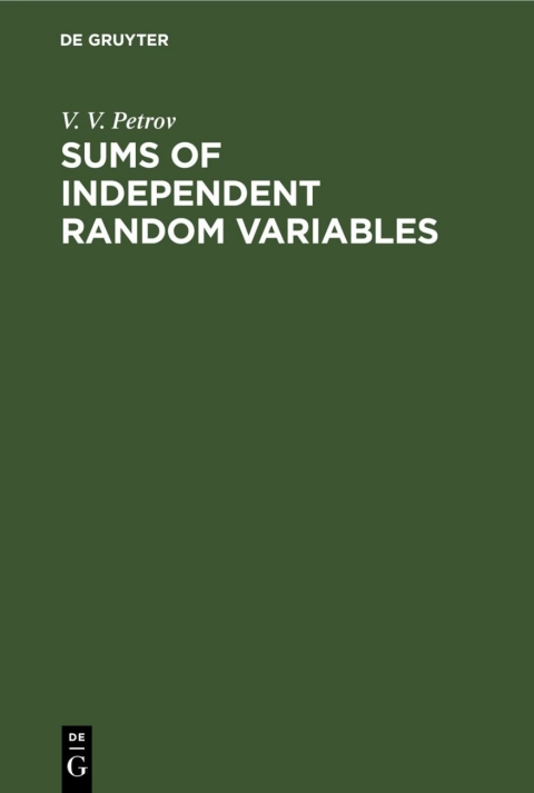 Cover image for book Sums of Independent Random Variables