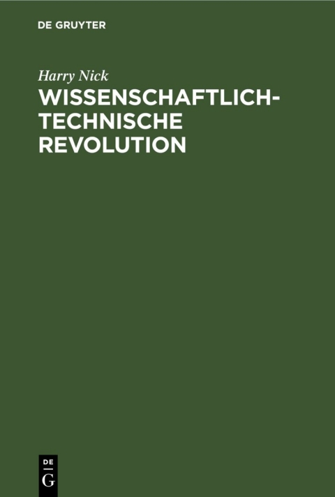 Cover image for book Wissenschaftlich-technische Revolution