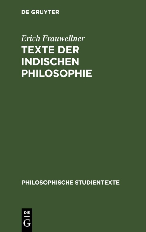 Cover image for book Texte der indischen Philosophie