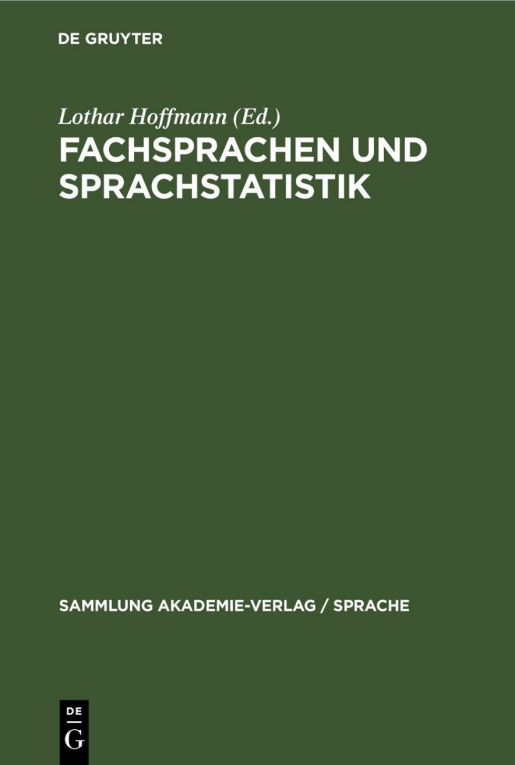 Page Fidelity Fachsprachen und Sprachstatistik; $112.76