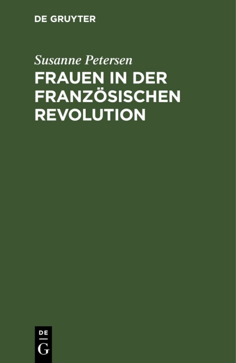 Cover image for book Frauen in der Französischen Revolution