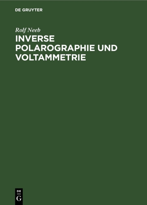 Cover image for book Inverse Polarographie und Voltammetrie