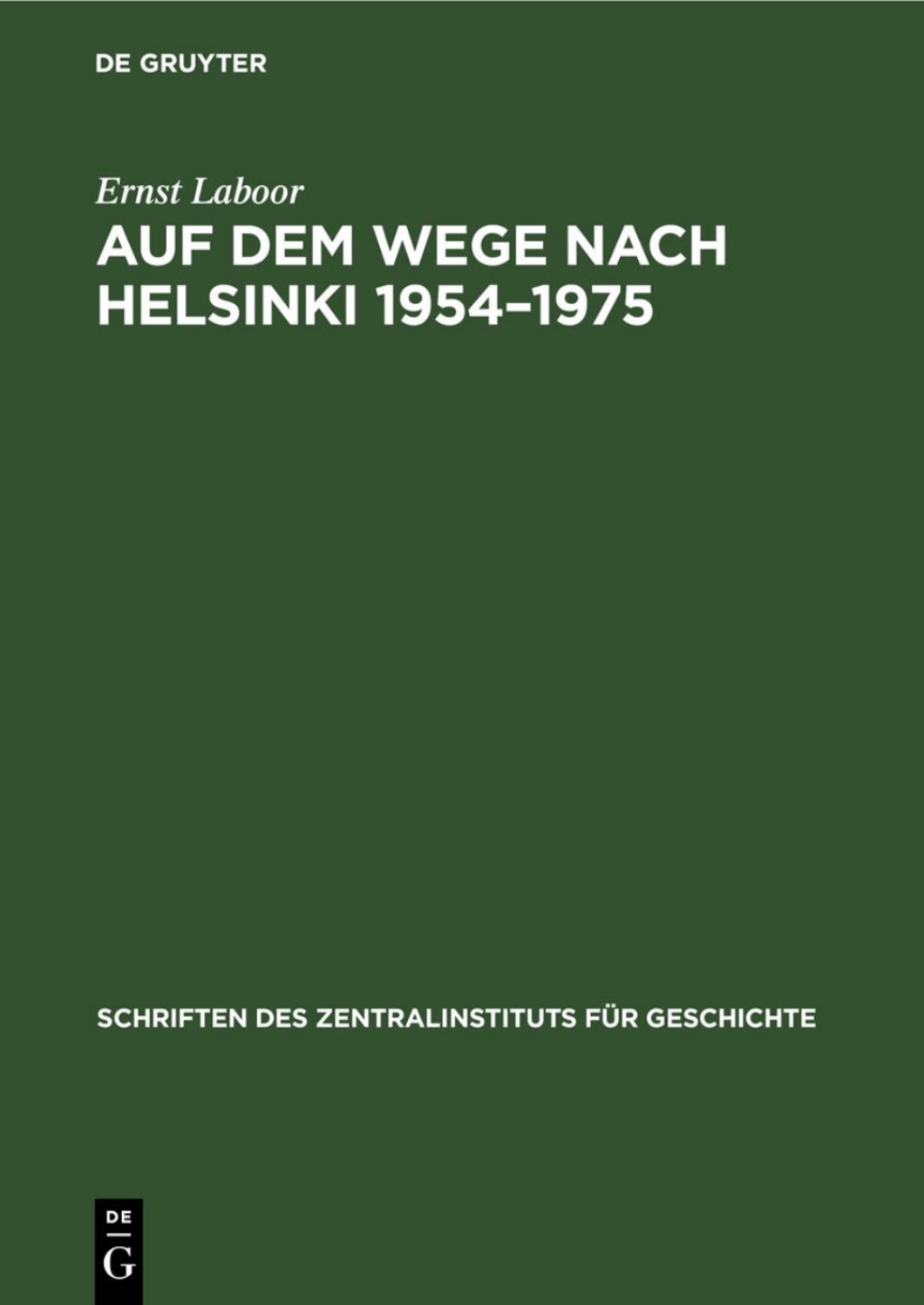 Page Fidelity Auf dem Wege nach Helsinki 1954–1975; $112.76