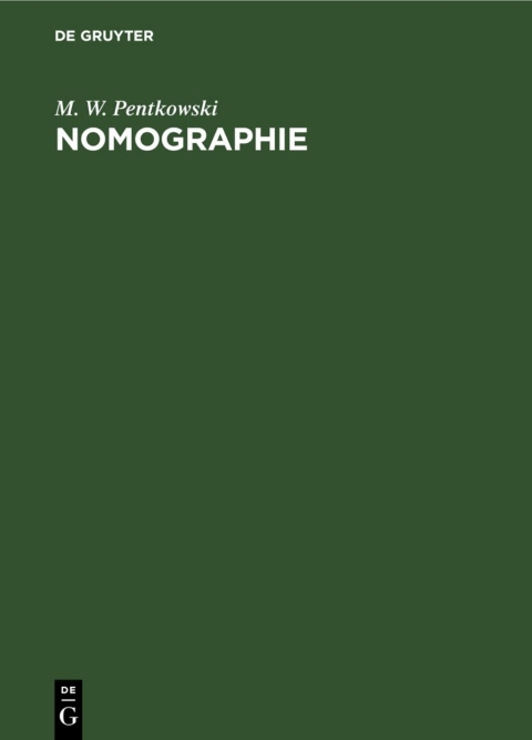 Cover image for book Nomographie