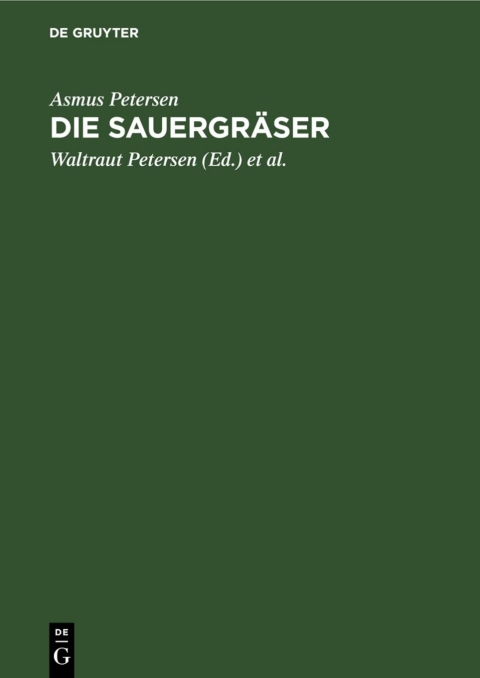 Cover image for book Die Sauergräser