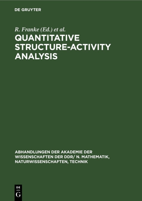Cover image for book Quantitative Structure-Activity Analysıs