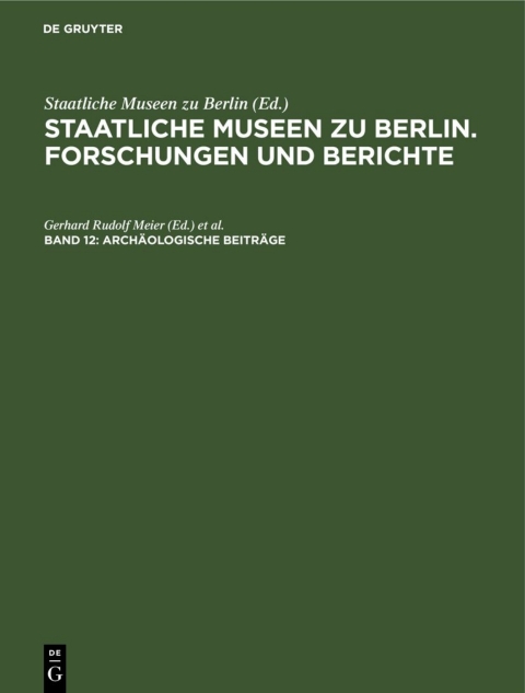 Cover image for book Archäologische Beiträge