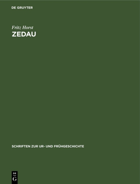 Cover image for book Zedau