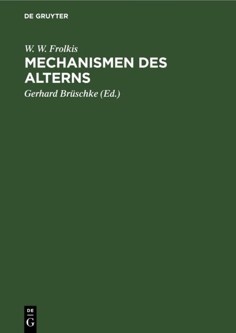Cover image for book Mechanismen des Alterns