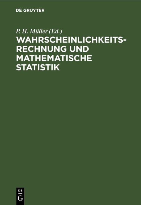 Cover image for book Wahrscheinlichkeitsrechnung und Mathematische Statistik