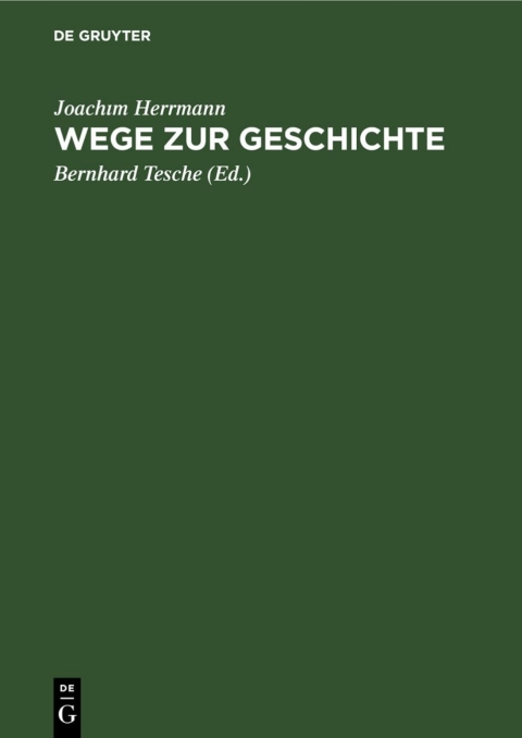 Cover image for book Wege zur Geschichte