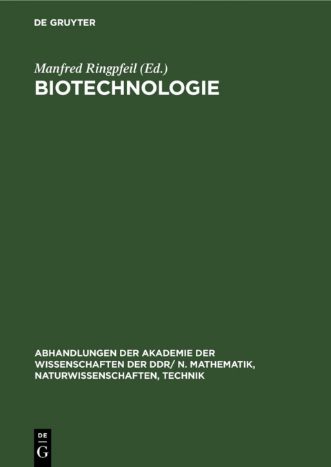 Cover image for book Biotechnologie